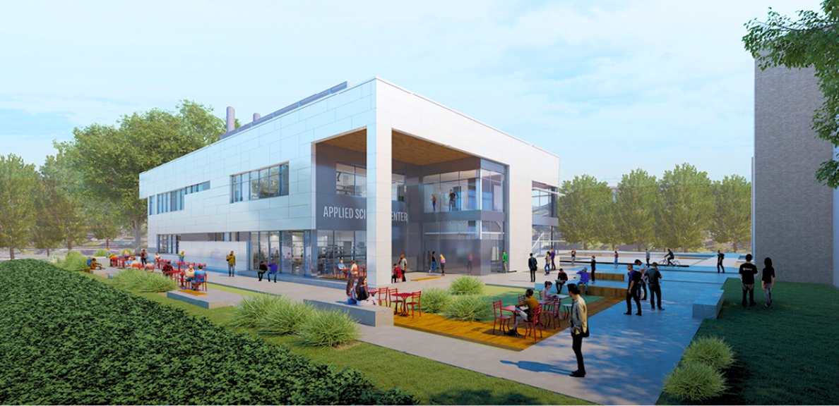 Rendering of the The Braddock Center for Science and Innovation